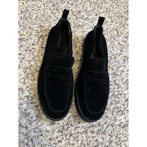 Vionic  Men's Loafers Sz 12 US 43 EU  Black Suede Slip-On Driving Shoes
